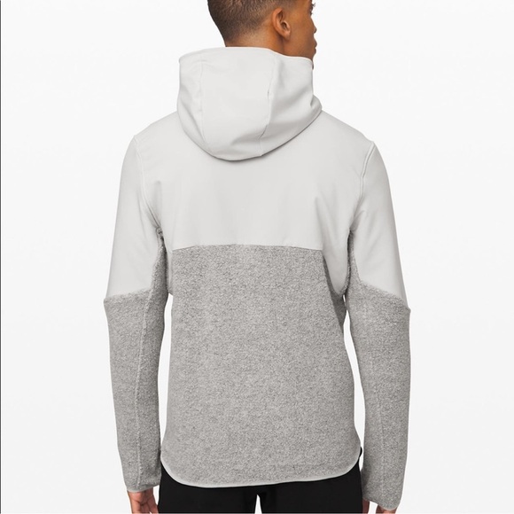 Lululemon Tundra Trek Wool Full Zip Hooded Sweater Jacket Sherpa Medium Gorpcore - Picture 16 of 16